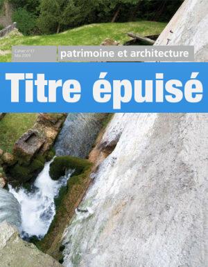 Patrimoine et architecture n° 17 - Les moulins à eau du bassin genevois