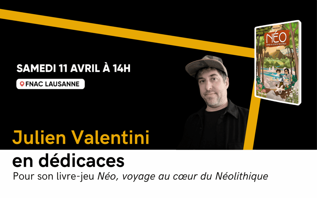 Julien Valentini en dédicace pour son livre-jeu &lsquo;Néo&rsquo;